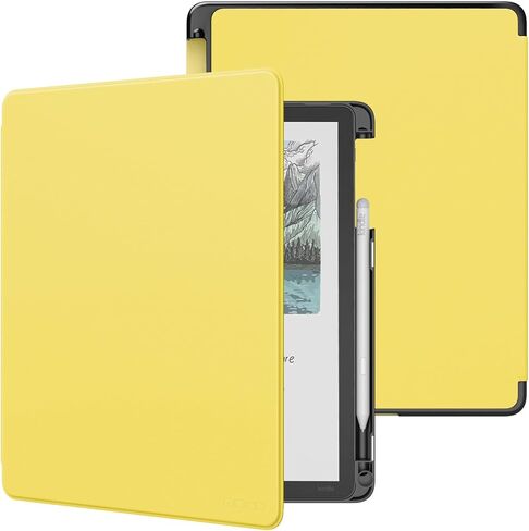MoKo Case with Pen Holder for All-New 11" Kindle Scribe (3rd Generation -2025) & Kindle Scribe Colorsoft (1st Generation 2025), Lightweight Shell Cover with Auto Wake/Sleep, Blue Vintage Twill in Saudi Arabia