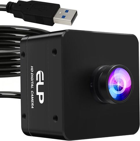 ELP High Speed USB Camera, 1080P/230fps, 4K/60fps, 12MP/30fps, Mini UVC USB3.0/2.0 Lightburn Cameras for Windows, Linux, Mac, Pi, Wide Angle 88°(H) IMX577 Webcam for PC Jetson Nano in Saudi Arabia