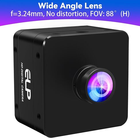 ELP High Speed USB Camera, 1080P/230fps, 4K/60fps, 12MP/30fps, Mini UVC USB3.0/2.0 Lightburn Cameras for Windows, Linux, Mac, Pi, Wide Angle 88°(H) IMX577 Webcam for PC Jetson Nano in Saudi Arabia