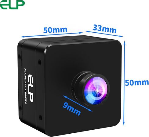 ELP High Speed USB Camera, 1080P/230fps, 4K/60fps, 12MP/30fps, Mini UVC USB3.0/2.0 Lightburn Cameras for Windows, Linux, Mac, Pi, Wide Angle 88°(H) IMX577 Webcam for PC Jetson Nano in Saudi Arabia