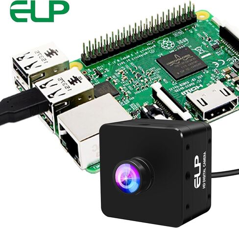 ELP High Speed USB Camera, 1080P/230fps, 4K/60fps, 12MP/30fps, Mini UVC USB3.0/2.0 Lightburn Cameras for Windows, Linux, Mac, Pi, Wide Angle 88°(H) IMX577 Webcam for PC Jetson Nano in Saudi Arabia