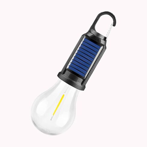 5-Pack Solar LED Camping Light Bulb, Rechargeable Emergency Light Bulbs for Power Outage, Portable Tent Lantern with Hook, Waterproof, for Tent, Hiking, Home in Saudi Arabia