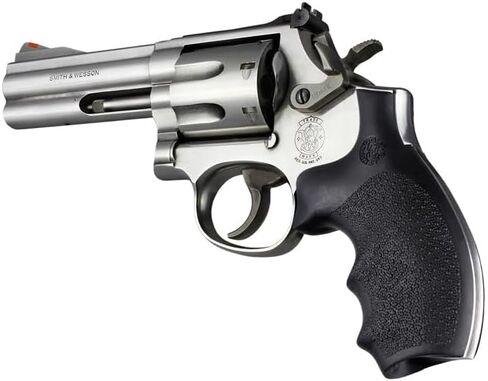 Hogue Bantam Style Rubber Grip for S&W K or L Frame Round Butt Revolvers, Black - 62000 in Saudi Arabia