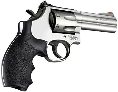 Hogue Bantam Style Rubber Grip for S&W K or L Frame Round Butt Revolvers, Black - 62000 in Saudi Arabia