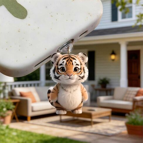 Adorable Baby Tiger Dust Plug Acrylic Charms for electronic products,Type-C Charging Port Dust Plugs Pendant Compatible with E-Reader Phone Tablet, Gift for Christmas, Birthday, Anniversary Day in Saudi Arabia