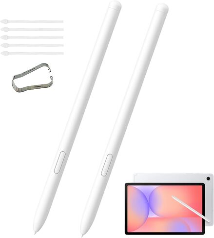 Galaxy Tab S10 Lite S Pen for Samsung Galaxy S10 Lite Stylus Pen Replacement, Stylus for Samsung Galaxy Tab S10 Lite SPen with Tips/Nibs Tweezer (White) in Saudi Arabia