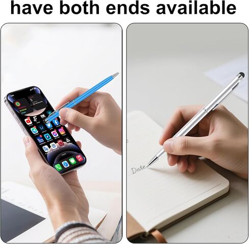 5-Pack Dual-Function Stylus Pens for Touch Screens & Writing - Compatible with iPad, iPhone, in Saudi Arabia