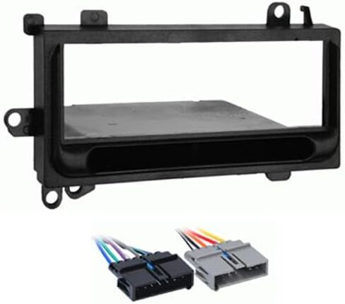 Single DIN Car Stereo Install Kit Compatible with Dodge Dakota for 1987, 1988, 1989, 1990, 1991, 1992, 1993, 1994, 1995, 1996, 1997, 1998, 1999, & 2000 - No Factory Amplified System in Saudi Arabia