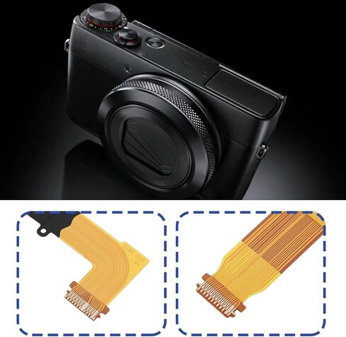 كابل مرن بمفصلات شاشة LCD من SING F LTD متوافق مع Canon PowerShot G7X Mark II G7 X II G7X2 in Kuwait