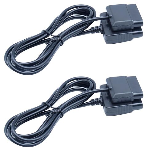 SYCZIOHU 2Pcs 6ft/1.8m PS2 Controller Extension Cable Black Replacement Controller Extension Cable for PS2 Game Console in Saudi Arabia