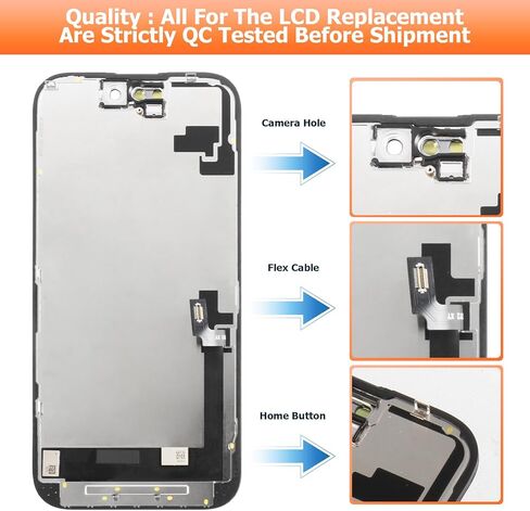 INCELL for iPhone 16 Screen Replacement for iPhone 16 LCD Display A3287, A3081, A3286, A3288 LCD Digitizer Touch Screen Assembly Repair Kit in Saudi Arabia