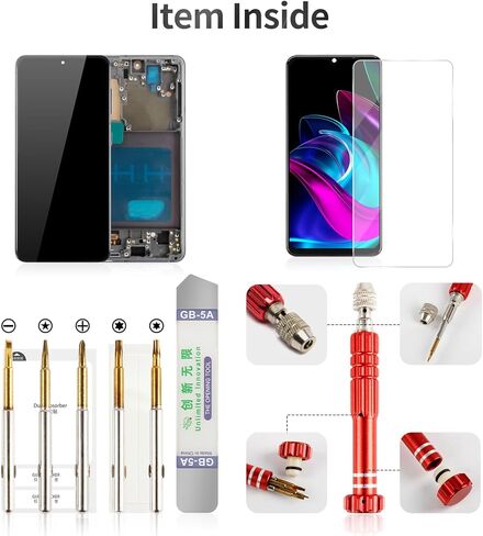 TFT for Samsung S21 4g LCD Screen Replacement Digitizer for Samsung S21 5g SM-G991U Screen for Galaxy S21 5g SM-G991W Display Touch Assembly with Frame SM-G990 SM-G991 Black in Saudi Arabia