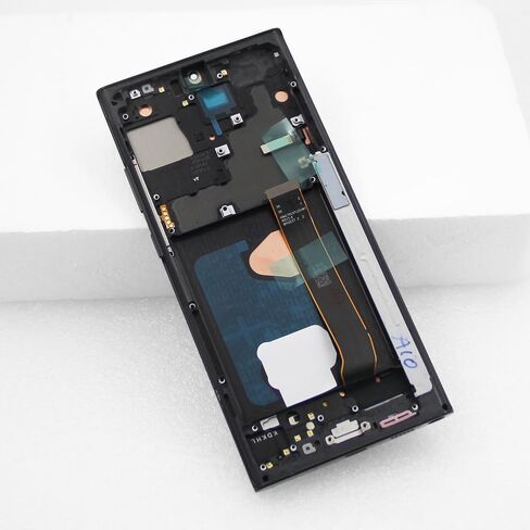 قطعة بديلة لشاشة OLED لهاتف Samsung Galaxy Note20 Ultra 5G، مجموعة عرض رقمية تعمل باللمس مع إطار ومجموعة أدوات، 120 هرتز، تدعم بصمة الإصبع (أسود، SM-N986B، SM-N986B/DS، SM-N986U) in Kuwait