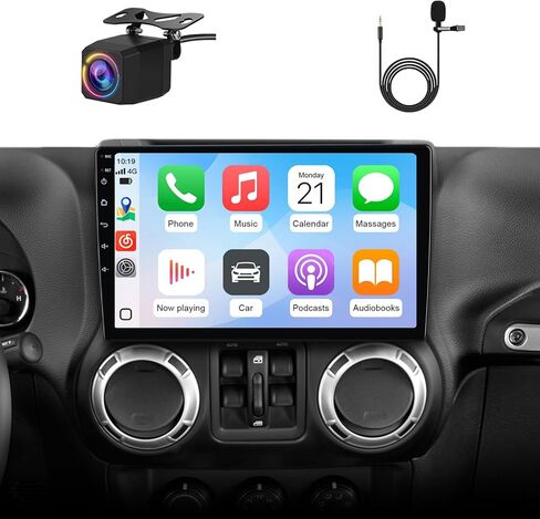 AWESAFE 4Core 64GB Car Radio Stereo Upgrade for Jeep Wrangler JK 2007-2018 Dodge Ram 1500 2500 2009-2012 with Backup Camera Android Auto CarPlay in Saudi Arabia