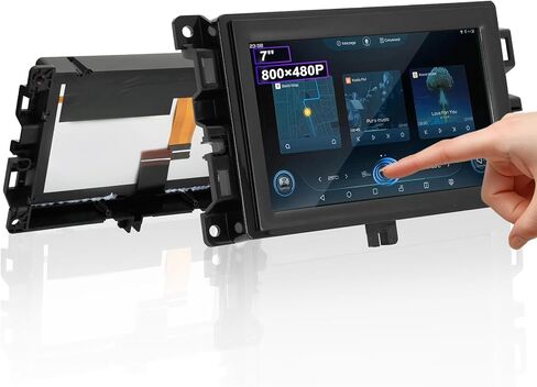 7" Uconnect Touch Screen Digitizer with Bracket Compatible with Jeep Compass 2017-2020 & Jeep Renegade 2018-2021, Replace TDO-WXGA0700K00033-V2 TDO-WXGA0700K00057-V1-800×480P, 2-Year WTY in Saudi Arabia