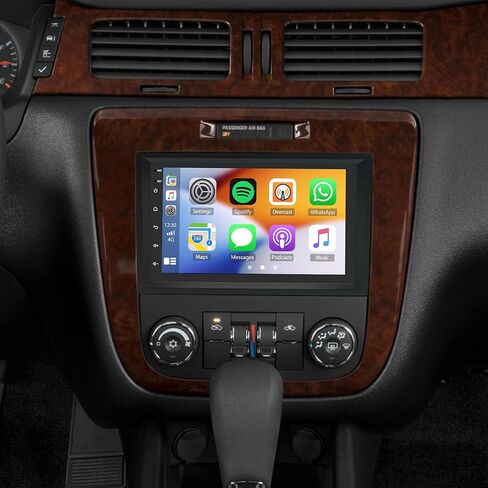 راديو ستيريو للسيارة لسيارة Chevy Impala 2006 2007 2008 2009 2010 2011 2012 2013، شاشة لمس 7 بوصات Android 14 وحدة رأس ستيريو لراديو السيارة مع CarPlay Android Auto GPS Navi SWC DSP FM WiFi Bluetooth Camera in Saudi Arabia
