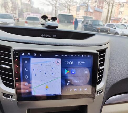 9" Touchscreen Car Stereo Radio for Subaru Outback 2009-2014 with Wireless Carplay Android Auto, GPS, HiFi, Bluetooth, FM, SWC, Mic, Backup Camera Android 14 4G+64G in Saudi Arabia