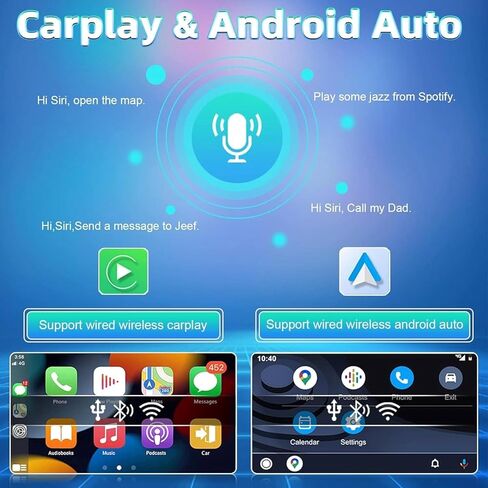9" Touchscreen Car Stereo Radio for Subaru Outback 2009-2014 with Wireless Carplay Android Auto, GPS, HiFi, Bluetooth, FM, SWC, Mic, Backup Camera Android 14 4G+64G in Saudi Arabia