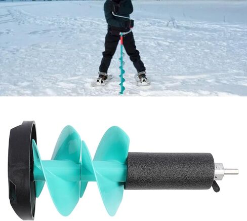 Goshyda Electric Ice Fishing Auger Incisive Blades Drill Bit for Thick Ice 8in Diameter for Enthusiasts and Professionals Aluminum Alloy Nylon in Saudi Arabia
