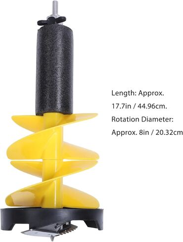 Sanpyl Ice Fishing Auger Strong Power Electric Ice Auger Kit Smoothly Drilling for Winter Outdoor Supplies 8in Rotation Diameter 17.7in Aluminum AlloyNylon in Saudi Arabia