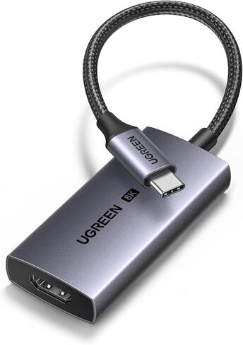 UGREEN USB C to HDMI Adapter Cable 8K@60Hz 4K@240Hz Aluminum Unidirectional Type C Thunderbolt 4/3 Converter Male to Female Compatible with iPhone 17 Pro Max, Galaxy S26, iPad, MacBook Pro/Air, XPS in Saudi Arabia