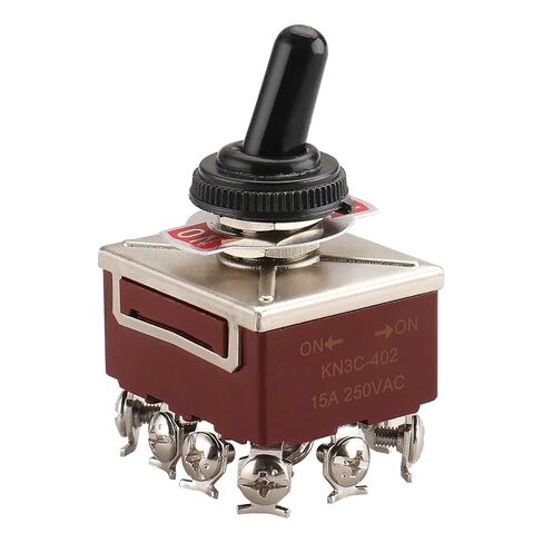 Baomain تبديل التبديل KN3C-402 on/on 4PDT 4P2T AC 380V 15A 12 PINS مسامير مع التمهيد للماء in Kuwait