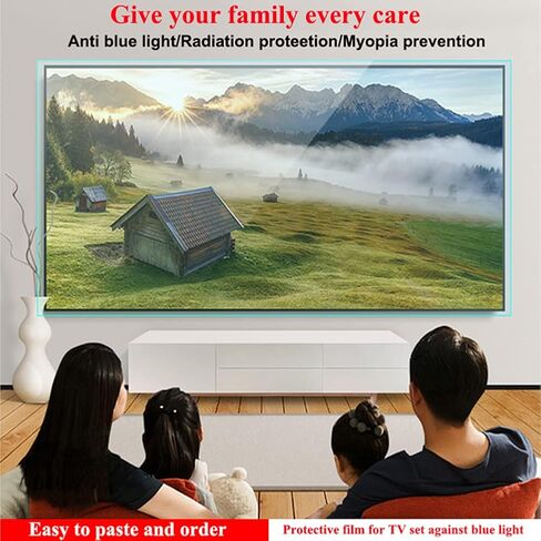 AIZYR Anti Reflection/Anti Scratch Matte TV Screen Protector Guard, 75" 77" 82" 85" Eye Protection Anti Glare Film/Anti Scratch Soft PET Matte Monitors Filter, 1Pack,85inch 1902x1089mm in Saudi Arabia