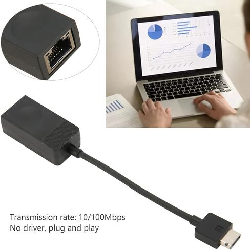 RJ45 01YU026 Ethernet Adapter, Network Adapter for ThinkPad 10/100Mbps Plug and Play with Female Connector for X280 X390 Yoga X395 X1 Yoga 4th in Saudi Arabia