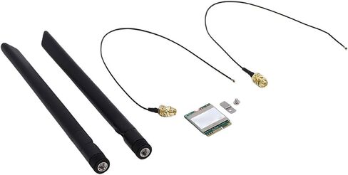 بطاقة Ciciglow WiFi 6E اللاسلكية، NGFF M.2 WiFi 6E NGW 802.11ax 2.4 جيجا هرتز/5 جيجا هرتز، محول شبكة الكمبيوتر المحمول ثنائي النطاق، يدعم بلوتوث 5. هوائي 1800 ميجا بت في الثانية ثنائي 8 ديسيبل in Saudi Arabia