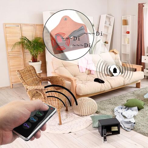 Key Finder Locator, 80dB Wireless Remote Item Tracker, RF Finder for Key, Pet, Luggage, Wallet, Phone, 131ft / 40M Working Range, 1 RF Transmitter & 4 Receivers & Flashlight in Saudi Arabia