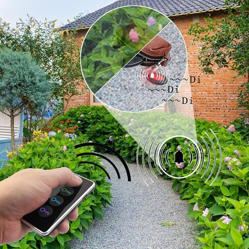 Key Finder Locator, 80dB Wireless Remote Item Tracker, RF Finder for Key, Pet, Luggage, Wallet, Phone, 131ft / 40M Working Range, 1 RF Transmitter & 4 Receivers & Flashlight in Saudi Arabia