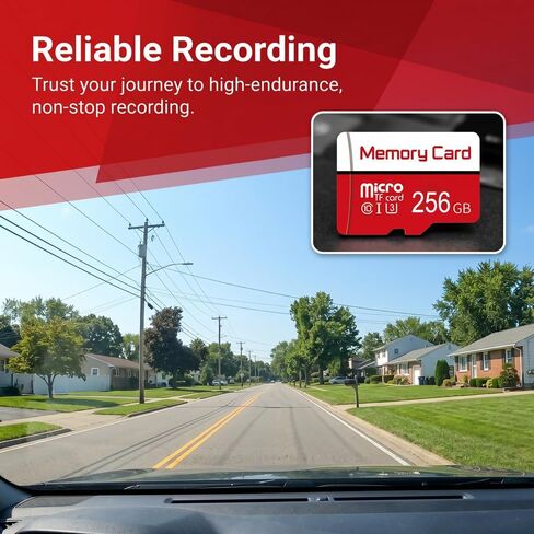 64GB Micro Sd Card with Adapter, Read Speed up to 30 MB/s Compatible MP3 Player, Mobile Phone, MP4 Player, Camera, DSLR, PSP Game Console, Card-Type Speaker, Amplifier, Red in Saudi Arabia