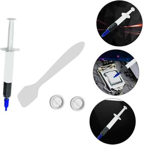 HOMSFOU Thermal Paste Set 8w Thermal Conductive Silicone Grease with Applicator and Finger Sleeves for CPU Gpu Cooling Computer Components in Saudi Arabia