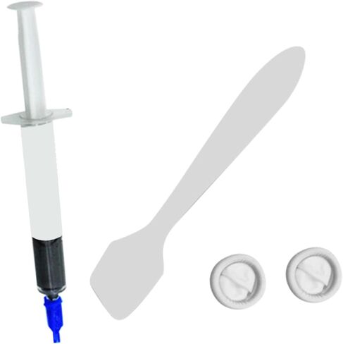 Kisangel Thermal Paste Kit 8w High Conductivity Thermal Compound with Silicone Grease for CPU Gpu Cooling Includes 1 Tube 2 Finger Caps 1 Spatula PC Processor Heatsink Grease in Saudi Arabia
