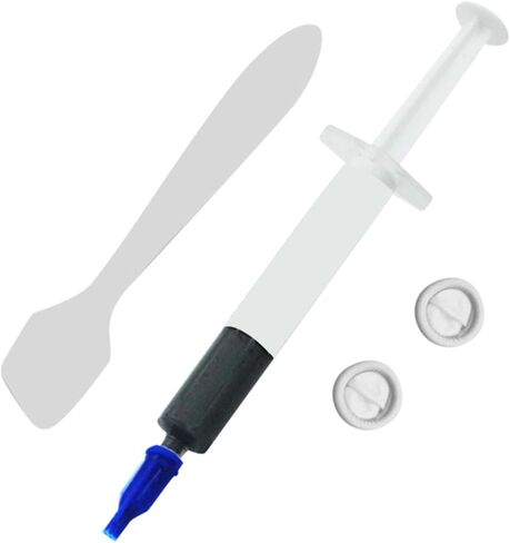 Vaguelly Thermal Paste and Heat Sink Grease Set with 8w Thermal Conductivity for CPU Gpu Cooling Non-Curing Silicone Kit with Applicator and Finger Covers for Computer Components in Saudi Arabia