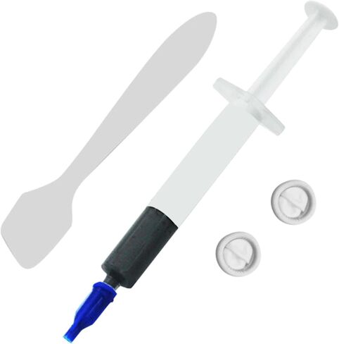Thermal Paste Kit with 8w High Conductivity Thermal Grease for CPU Gpu Cooling with 1 Syringe 2 Finger Sleeves and 1 Spatula for PC Processor Heat Sink in Saudi Arabia