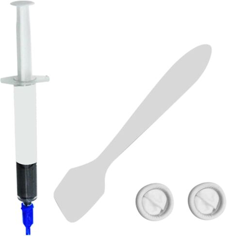 Thermal Paste Kit with 8w High Conductivity Thermal Grease for CPU Gpu Cooling with 1 Syringe 2 Finger Sleeves and 1 Spatula for PC Processor Heat Sink in Saudi Arabia