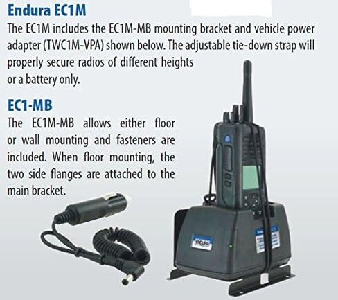 Endura Brand 12-24V Vehicle Charger, Quad-Chemistry DC Charger for Kenwood fits NX200 / TK2180 / NX200S / NX210 / NX300 / NX300S / NX410 / NX411 / NX5200 / NX5300 / NX5400 and Others, See Description in Saudi Arabia