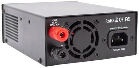 PS-30 13.8V 30A Switching Power Supply – 12 Volt DC Bench Power Supply with Dual Anderson Powerpole & Binding Posts – 25A Continuous Output for Ham Radio, CB Radio & 12V Equipment in Saudi Arabia
