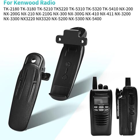 10-Pack KBH-11 Belt Clip for Kenwood NX-5200 TK-2180 TK-3180 TK-5210 TK5220 TK-5310 TK-5320 TK-5410 NX-200 NX-210 NX-300 NX-410 NX-3200 NX-3300 NX-5300 NX-5400 Walkie Talkie Clip (10) in Saudi Arabia