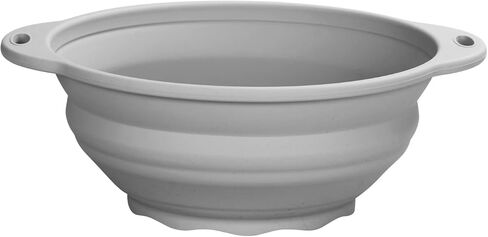 Collapsible Silicone Bowl Large Capacity 2600ml(88floz) - BPA Free, Heat Resistant(-40°F to 400°F), Non-Slip for Family Meals Soup Bowls, Camping & RV Kitchen(Grey) in Saudi Arabia