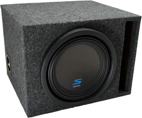 American Sound Connection Universal Car Stereo Vented Port Single 12" Alpine S-W12D4 Type S Car Audio Subwoofer Custom Sub Box Enclosure Package New Without Amp in Saudi Arabia