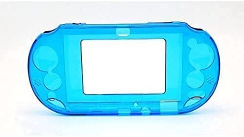 غطاء حماية صلب من الجلد الكريستالي الشفاف لجهاز PS Vita 2000 PSV 2000 Console (أزرق فاتح) in Saudi Arabia