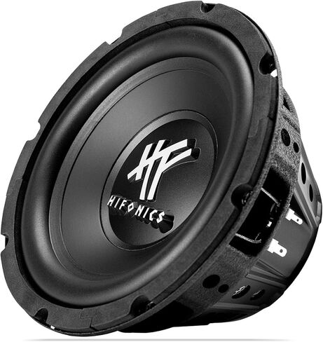 مضخم صوت دائري Hifonics HFX8D4 مقاس 8 بوصات، مكبر صوت فردي 250 وات بحد أقصى 125 وات RMS للسيارات والمركبات، 4 أوم، مقياس ثقيل ومطلي بالمسحوق، أسود in Kuwait