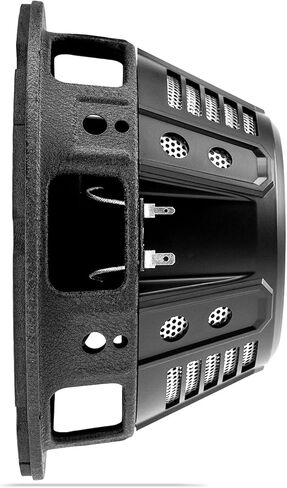 مضخم صوت دائري Hifonics HFX8D4 مقاس 8 بوصات، مكبر صوت فردي 250 وات بحد أقصى 125 وات RMS للسيارات والمركبات، 4 أوم، مقياس ثقيل ومطلي بالمسحوق، أسود in Kuwait