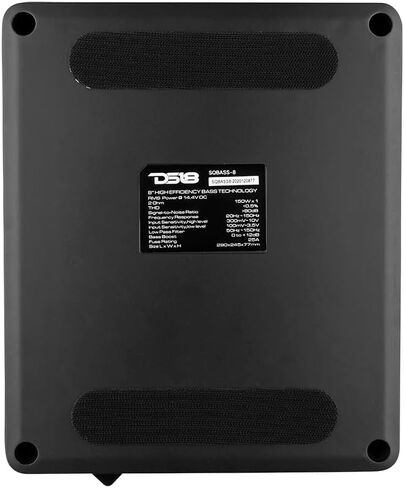 DS18 SQBASS8 8" Slim Under Seat Powered Subwoofer, 150W RMS 600W Max, Built-in Amplifier, Remote Bass Control in Saudi Arabia