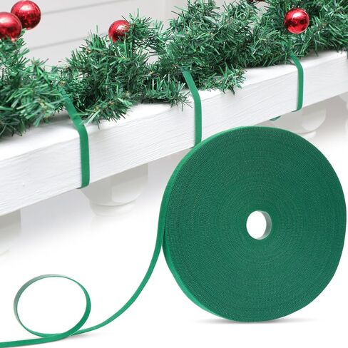 Zhengmy 1 Roll Christmas Garland Ties Decorative Holiday Garland Ties Cuttable Cable Straps for Christmas Halloween Party Yard Wall Doorway Outdoor Decoration (Brown) in Saudi Arabia