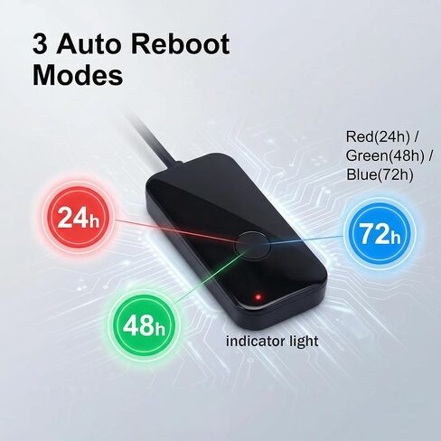 Automatic Router Rebooter 24h 48h 72h Timer Switch for WiFi Extender Gigabit Ethernet Switch Network Webcam Modem in Saudi Arabia