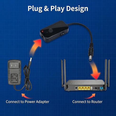 Automatic Router Rebooter 24h 48h 72h Timer Switch for WiFi Extender Gigabit Ethernet Switch Network Webcam Modem in Saudi Arabia