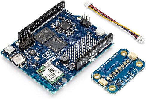 Arduino UNO Q 4GB + Modulino Pixels — Plug‑and‑Play RGB LED Display Module Bundle for AI, IoT, Robotics & Prototyping | Linux + Arduino | No‑Solder Modular Expansion in Saudi Arabia